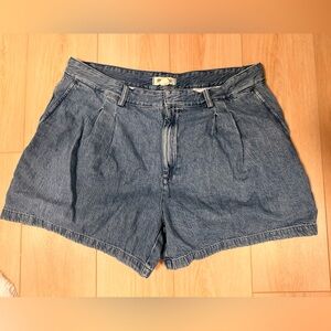 Madewell The Harlow Super Wide Jean Short  sz 33